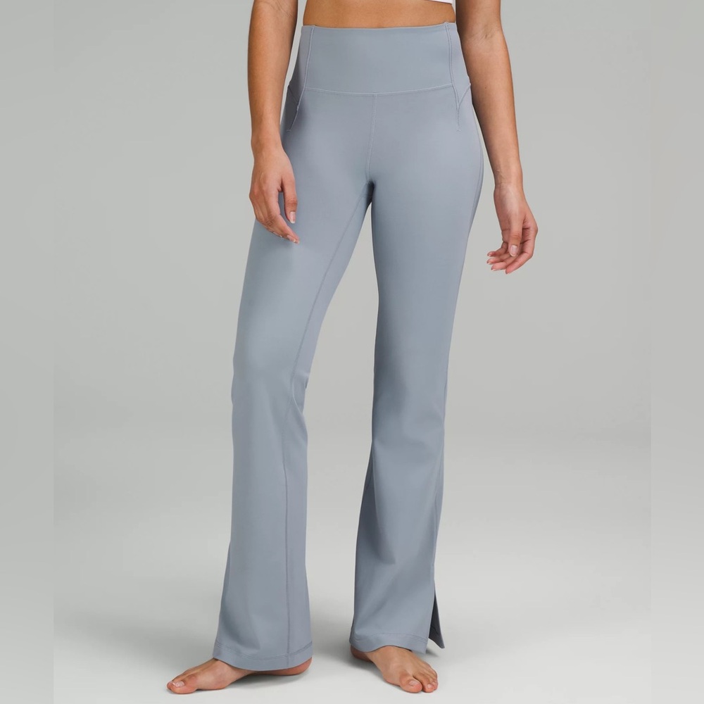 lululemon | groove HR split-hem flare in chambray